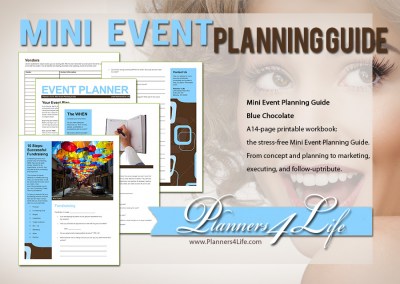 Planner MiniEvent BlueChocolate